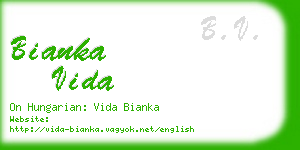 bianka vida business card